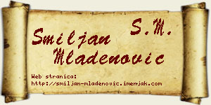 Smiljan Mladenović vizit kartica
